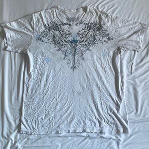 Men’s Affliction Style Hybrid Tees Tshirt Size XL